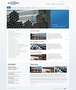  Interneto svetainės kūrimas Panevėžys UAB Metalo centras